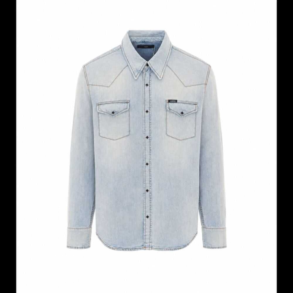 Amiri Men Western Denim Shirt